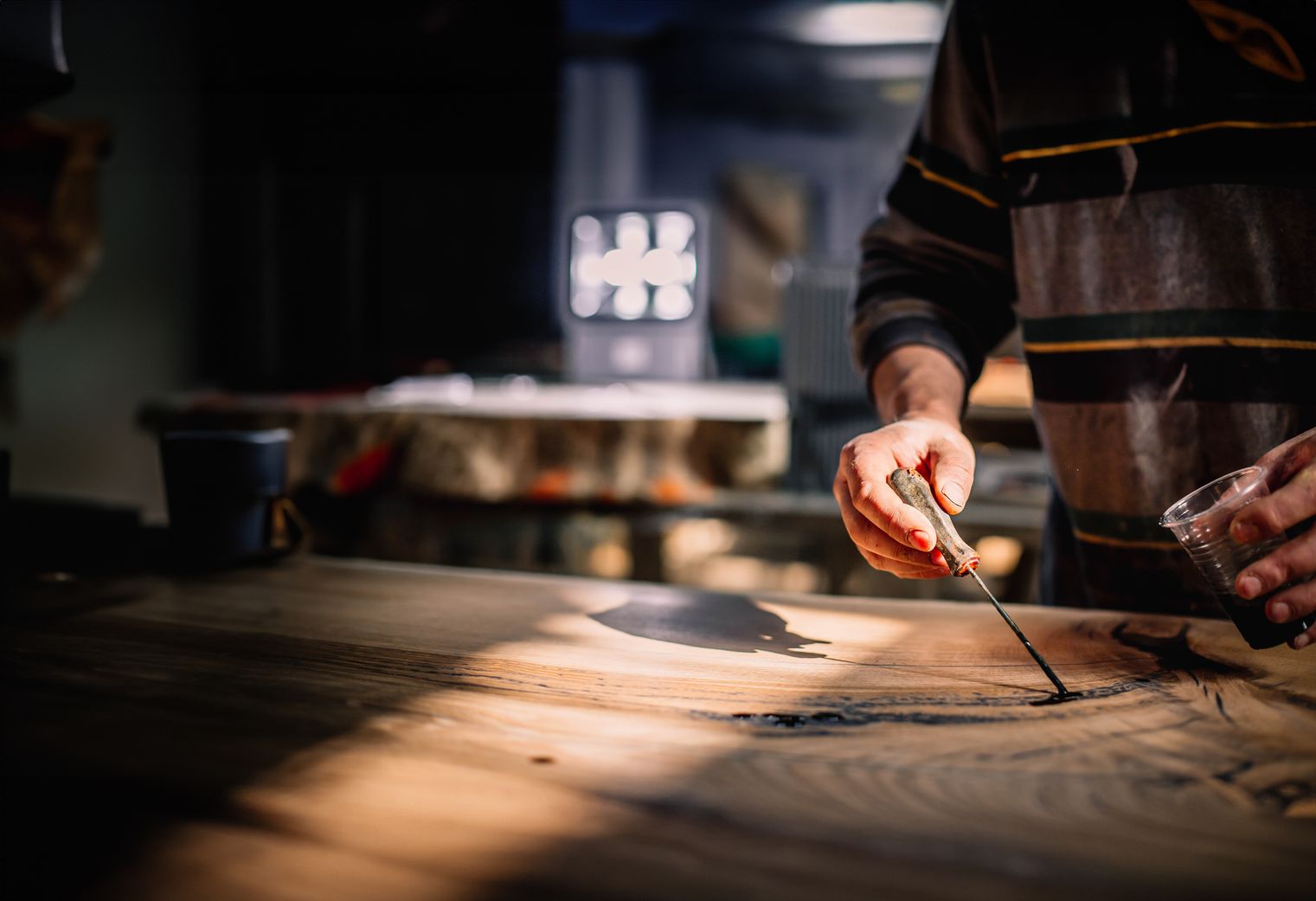 Stół dębowy ręcznie robiony